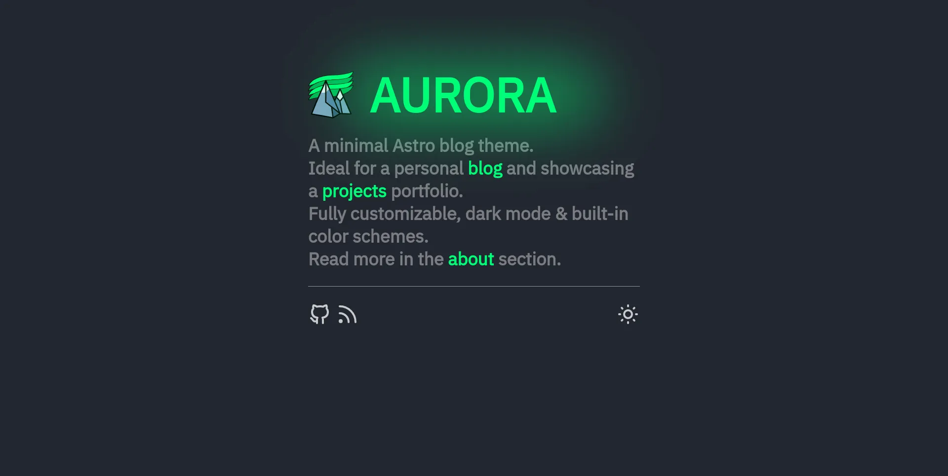 Focus Bit landing page in dark mode with aurora color scheme