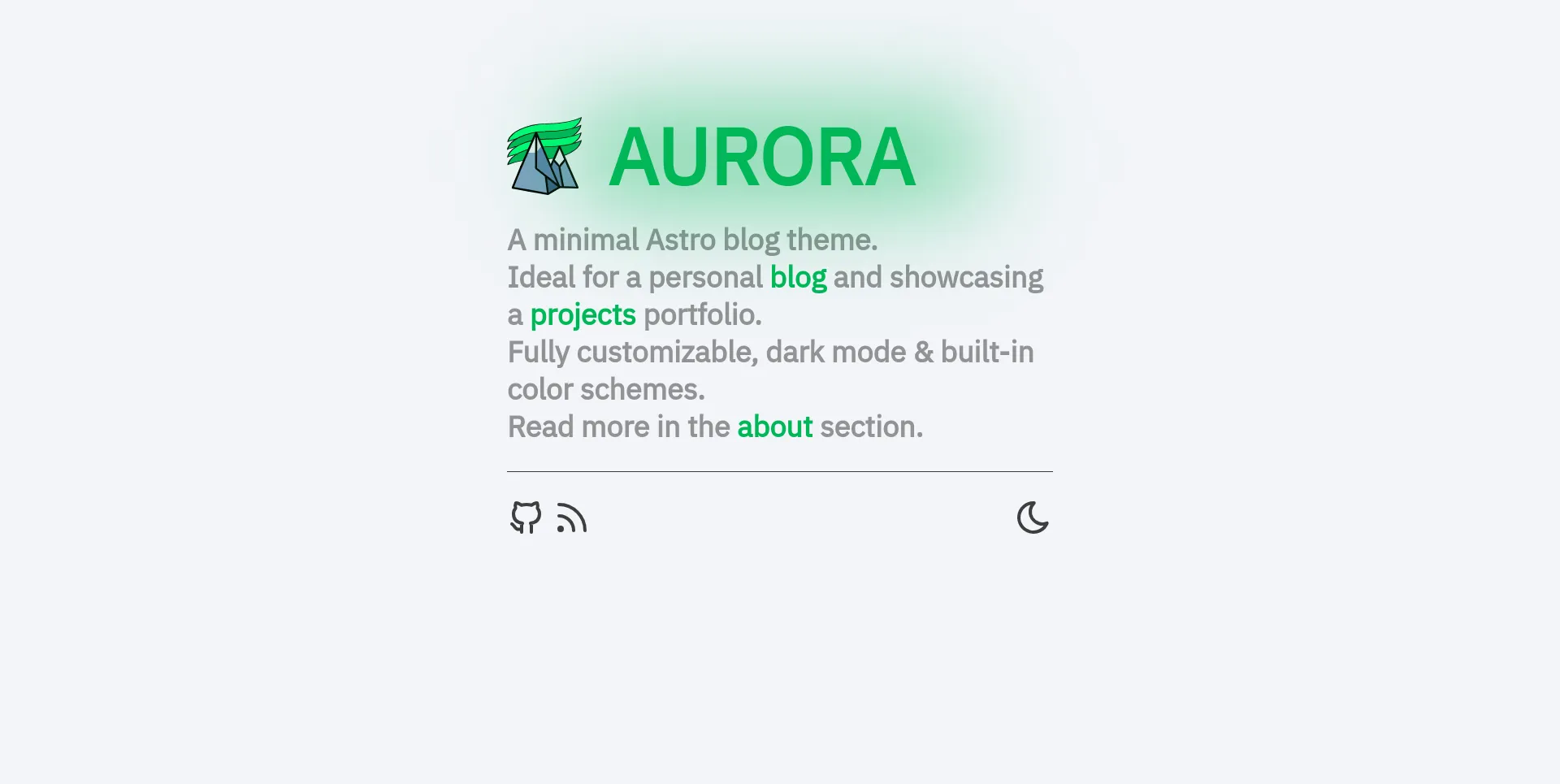 Focus Bit landing page in light mode with aurora color scheme